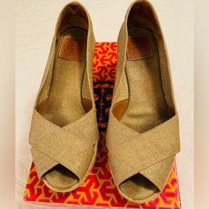 TORY BURCH WEDGE ESPADRILLE